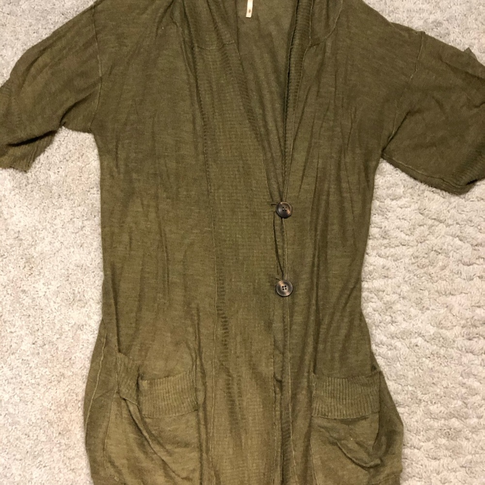 Free People Olive Cardegain